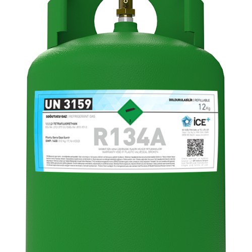 R-134a İCE-Gas Tekrar Doldurulabilir Tüplü 12 Kg